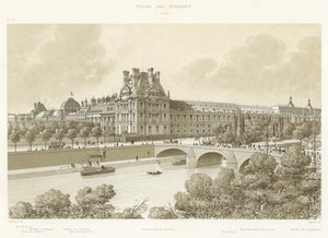 Pałac Tuileries, 1869 autorstwa French School