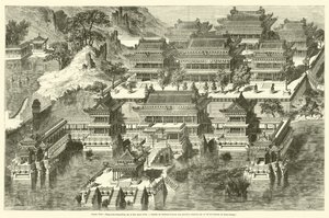 Pałac Letni, Fang-hou-ching-king lub Miejsce Bezkonkurencyjne (rycina) autorstwa French School