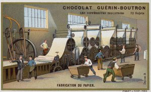 Produkcja papieru (chromolitho) autorstwa French School