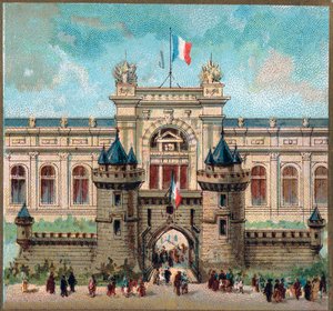 Paryż. Wystawa powszechna z 1889 r.: Pałac ministerstwa wojny. autorstwa French School