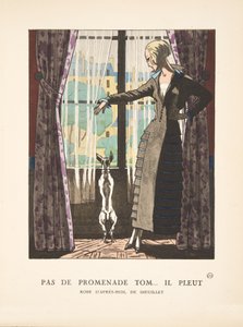 Pas de Promenade Tom il Pleut, z kolekcji modnych talerzy autorstwa French School