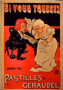 Plakat pastylkowy Geraudela autorstwa French School