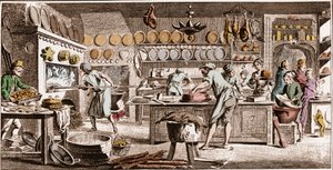 Cukiernik - „” The Great Encyclopedia lub Dictionnaire Raisonne des Sciences, des Arts et des Metiers” (Encyklopedia lub słownik nauk, sztuki i zawodów) autorstwa Denisa Diderota (1713-1784) i Jeana d