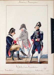 Pacjenci w Hotel des Invalides, 1809-11 (wc na papierze) autorstwa French School