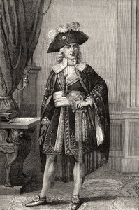 Paul Francois Jean Nicolas Comte de Barras (1755-1829), z „Historii rewolucji francuskiej” Louisa Blanca autorstwa French School
