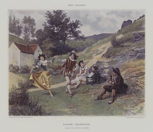 Pavane Champetre (kolor lito) autorstwa French School