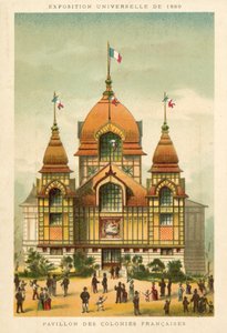 Pawilon Kolonii Francuskich, Ekspozycja Universelle 1889, Paryż autorstwa French School