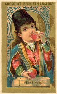 Brzoskwinie z Persji (chromolitho) autorstwa French School