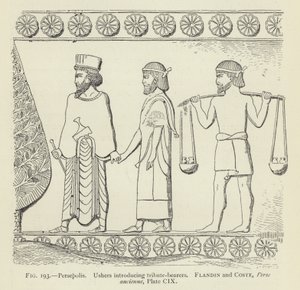 Persepolis, Woźni wprowadzający dawców haraczu autorstwa French School