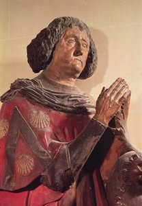 Philippe de Commynes (1447-1511) ze swojego grobowca (kamień polichromowany) autorstwa French School