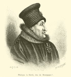 Filip Śmiały, książę Burgundii (grafika) autorstwa French School