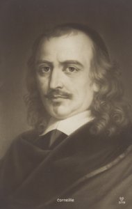 Pierre Corneille (1606-1684), francuski dramaturg (litografia) autorstwa French School