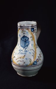 Dzban z napisem Vive la Liberte, 1789 (ceramika) autorstwa French School