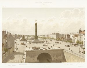 Plac Bastylii, 1841 autorstwa French School
