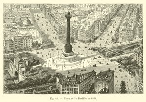 Plac Bastylii w 1858 r. autorstwa French School
