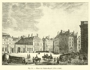 Place du Palais-Royal, 1795-1848 autorstwa French School