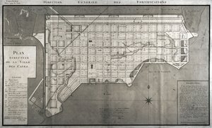 Plan generalny miasta Les Cayes, 1789 autorstwa French School