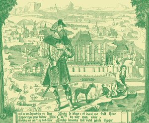 „Mapa Clermont en Beauvais” autorstwa French School