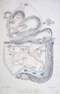 Plan Jerozolimy w 1308 r., ilustracja z faksymilowej edycji Liber de Expedition Terrae Sanctae autorstwa Marino Sanuto di Torcello (ok. 1260-1338) autorstwa French School