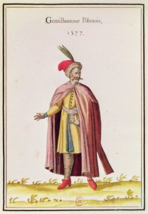 Szlachcic polski, 1577 (kolororyt) autorstwa French School
