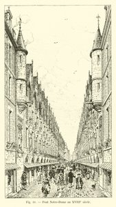 Most Notre-Dame w XVIII wieku autorstwa French School