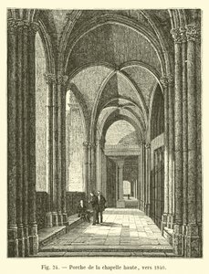 Kruchta kaplicy górnej, ok. 1840 autorstwa French School