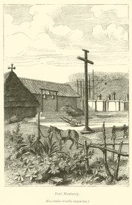 Port Monterey (grawerowanie) autorstwa French School