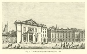 Portal kościoła Saint-Barthelemy, 1789 autorstwa French School