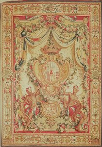 Portiere z herbem Ludwika Antoniego de Pardaillan de Gondrin, księcia Antin, fabryka gobelinów, 1708-36 autorstwa French School