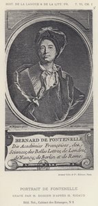Portret Fontenelle (lito) autorstwa French School