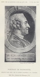 Portret Marmontela (lito) autorstwa French School