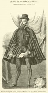 Autentyczny portret Pizarra, zachowany w Muzeum Lima autorstwa French School