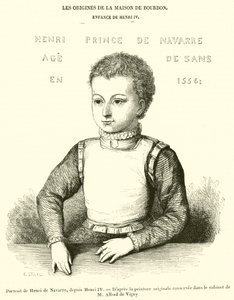 Portret Henryka z Nawarry, z Henryka IV (rycina) autorstwa French School