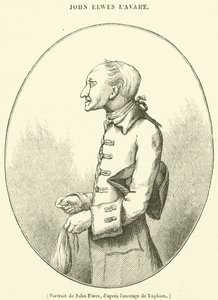 Portret Johna Elwesa (rycina) autorstwa French School