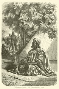 Portret Almamy Oumara (rycina) autorstwa French School