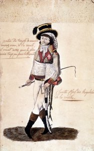 Pełnowymiarowy portret Francois Athanase (Francois-Athanase) de Charette de la Contrie (1763-1796), rojalistycznego przywódcy Wandei - Dobrée Museum, Nantes autorstwa French School