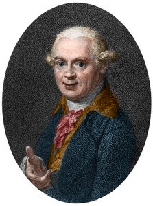Portret Abrahama Gottloba Wernera (1750-1817), niemieckiego geologa autorstwa French School