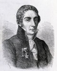 Portret Alessandro (Alexandre) Volta (1745 - 1827) - w „Albumie nauki”; wybitni uczeni; Wielkie odkrycia”” 1896. autorstwa French School