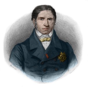 Portret Andre Marie Jean Jacques (Jean-Jacques) Dupina (1783-1865) (zwanego Dupin Starszy (Dupin aine), francuski adwokat i polityk. Zbiory prywatne. autorstwa French School