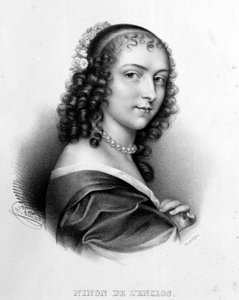 Portret Anny „”Ninnon”” z Enclos (lub Ninon de Lenclos lub Ninon de Lanclos autorstwa French School