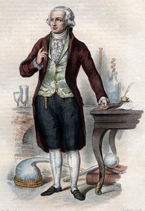 Portret Antoine Laurenta de Lavoisiera (1743-1794), francuskiego chemika. autorstwa French School
