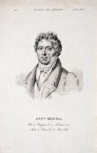 Portret Antoine Reicha (1770-1836) z Journal des Artistes autorstwa French School