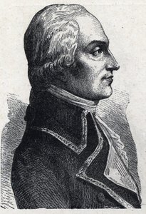 Portret Armanda Louisa de Gontaut Birona wojskowego francais (1747-1793) Rycina z 1889 r. Zbiory prywatne. autorstwa French School