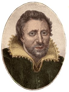 Portret Bena Jonsona (1572-1637), angielskiego pisarza i dramaturga autorstwa French School