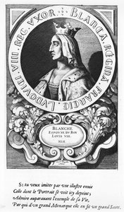 Portret Blanche z Kastylii (1185-1252), 1643 autorstwa French School
