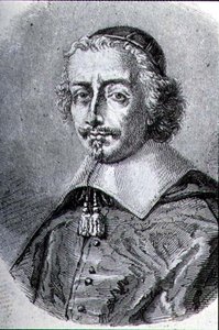 Portret kardynała Mazarina (1602-61) (rycina) autorstwa French School
