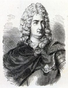 Portret Charlesa François Du Fay (Dufay?) (1698 - 1739), francuskiego chemika i fizyka - w „Albumie nauki”; wybitni naukowcy; Wielkie odkrycia”” 1896. autorstwa French School