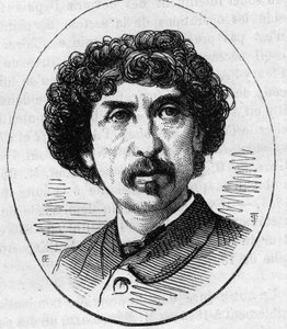 Portret Charlesa Garniera (1825-1898), francuskiego architekta. Grawer w „”Le Monde Illustré””n°890 z dnia 2 maja 1874 r. autorstwa French School