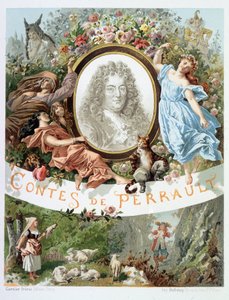 Portret Charlesa Perraulta – Frontyspis „”Tales de Perrault”” autorstwa French School