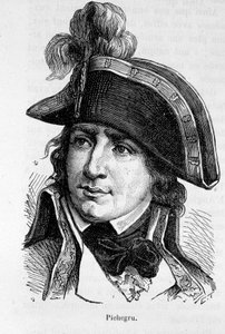 Portret Charlesa Pichegru, generała francuskiego (1761-1804) - w „Historii Francji” Henri Martina autorstwa French School